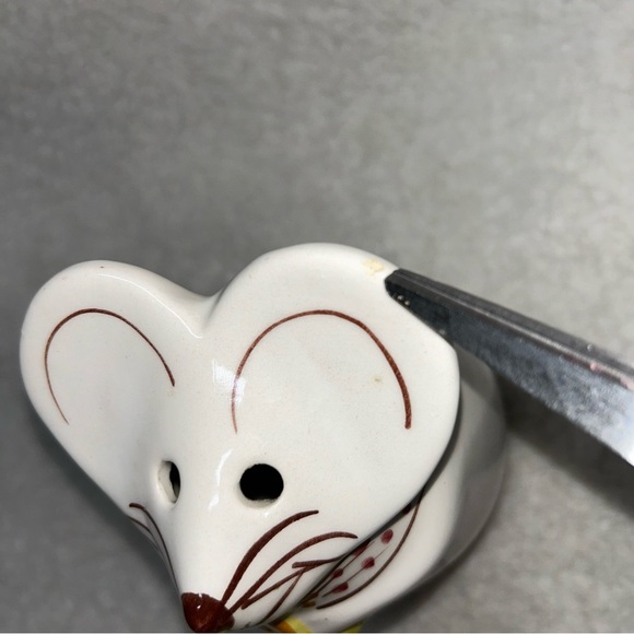 MS Gustin Mouse Cheese Shaker vintage 5" handpainted with stopper - Picture 7 of 7